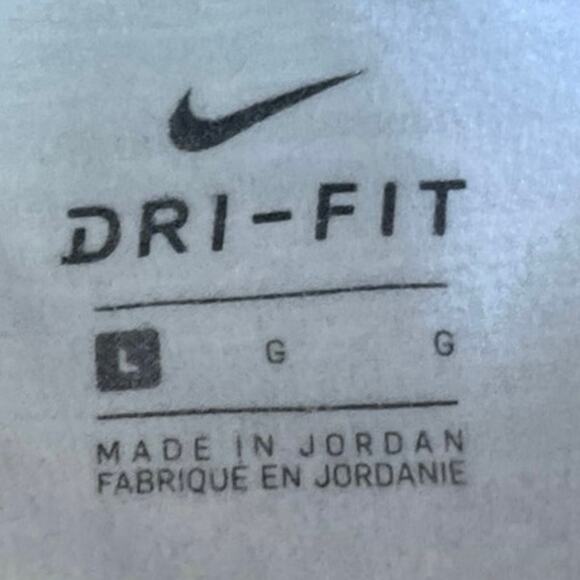 Nike Dri-Fit Gray Herringbone Long Sleeve Zip Up Activewear Sweatshirt Jacket L - Picture 3 of 4